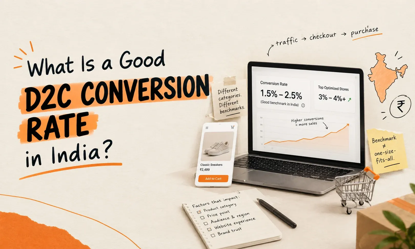What Is a Good D2C Conversion Rate in India?